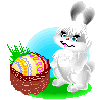 Gif animé Pâques lapin